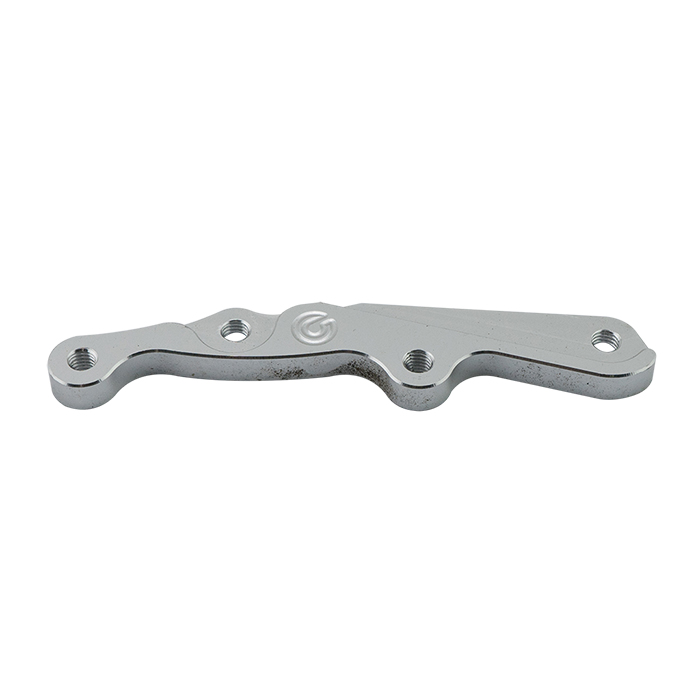 Front Brake Caliper Bracket Racing 4P CNC (Disk 190MM, Normal Absorber), CLICK, Silver