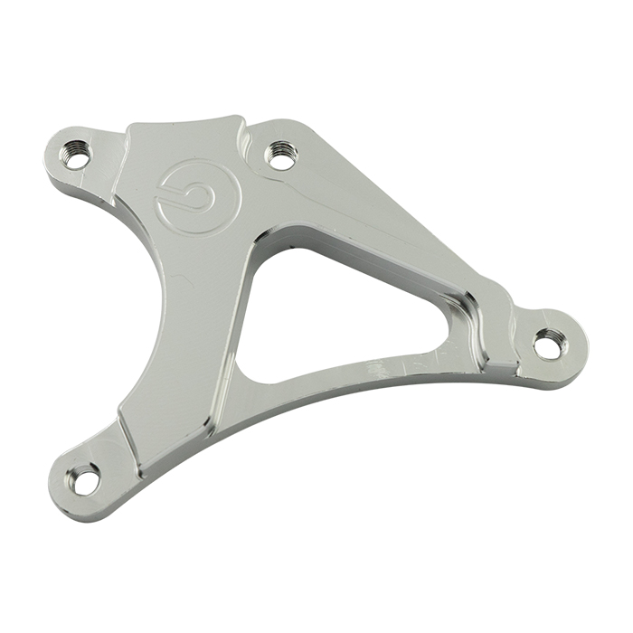 Rear Brake Caliper Bracket (Big Disc 300 MM, SRK-ZX Shock) SONIC, Silver