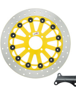 จานดิสหน้า (จานโตทานตะวัน 300mm) CNC 12หมุด (1ชิ้น) FINO สีทอง