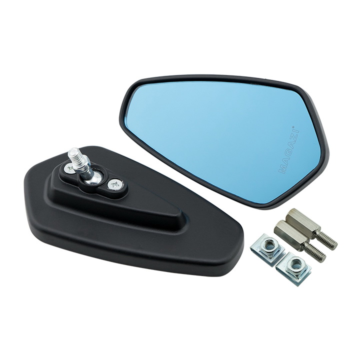 กระจก CRGติดหน้ากาก X-MAX 300 สีดำ