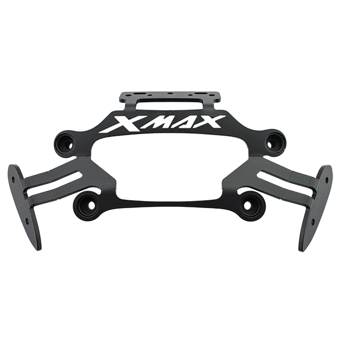 ขายึดชิลล์หน้า+ฐานยึดรูกระจก REVOLUTION X-MAX 300 สีดำ