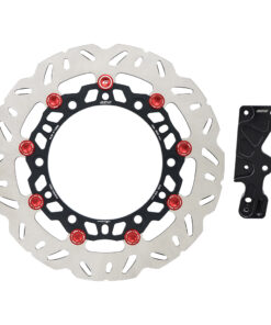Front Disc Brake (Big Disc 300 mm) Curve H1 Shape 4.5 mm + Bracket Front Brake Caliper CNC GTRS FORZA-300 '2018, FORZA-350 NEW