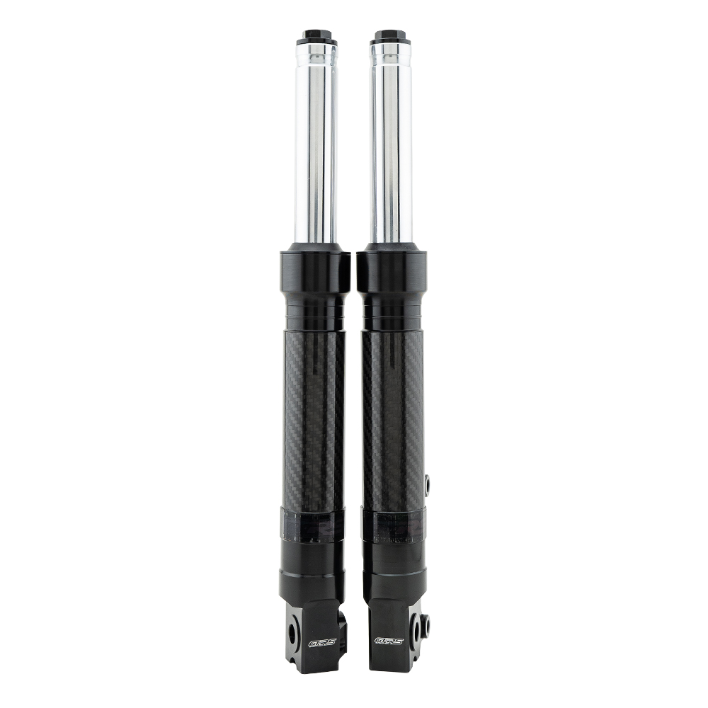โช้คหน้า ZX CNC คาร์บอน + บู๊ชล้อหน้ากลึง CNC GTRS LEAD-125
