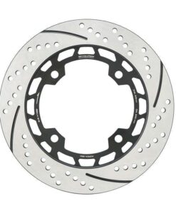 จานดิสเบรคหลัง (ลายกลม) 5.5mm REVOLUTION V2 FORZA-300, FORZA-350 NEW, ADV-350 สีดำ