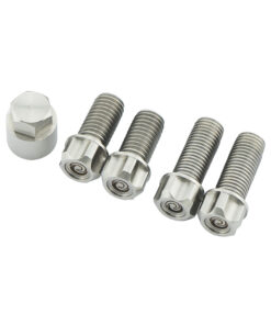 ชุดน็อตกันขโมย ปั้มหน้าล่าง Brembo 4P REVOLUTION (สแตนเลส) X-MAX 300 (M10x1.25 ยาว 20 mm - M8x1.25 ยาว 25 mm)