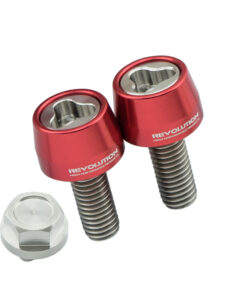 ชุดน็อตกันขโมย ปั้มเบรค Brembo ปักข้าง REVOLUTION M8x20 GIORNO, X-MAX 300 ปี 2023, FORZA-350