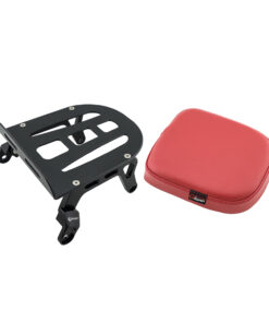 Rear Luggage Rack (Stainless) + Rear Seat (Red) CNC REVOLUTION C-125
