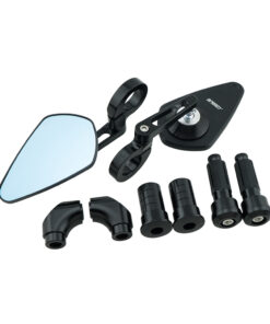 กระจกตัดแสง CNC SPEEDY RZM พร้อมขา ทรงยึดปลายแฮนด์+ยึดรูหูกระจก