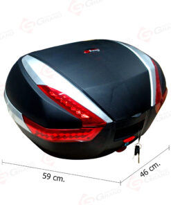 กล่องท้ายเบาะ TOPBOX + ไฟ LED GrandThairaider ใช้ทุกรุ่น (ถาดพลาสติก)