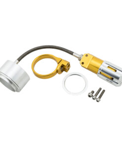 Shock Spring Adjuster CNC REVOLUTION GIORNO With Stainless Cable, Silver-Gold